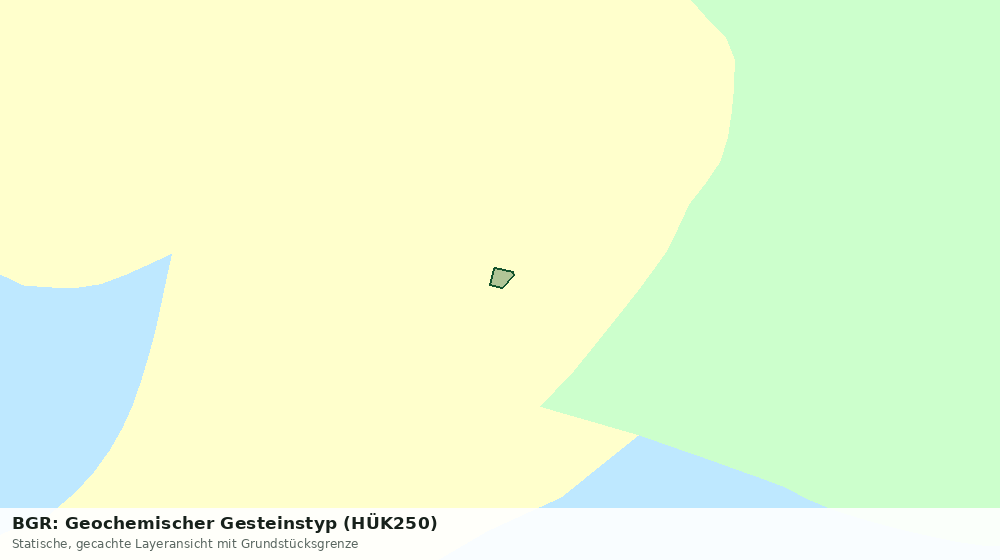 Statische Kartenansicht: BGR: Geochemischer Gesteinstyp (HÜK250)