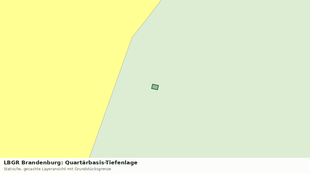 Statische Kartenansicht: LBGR Brandenburg: Quartärbasis-Tiefenlage