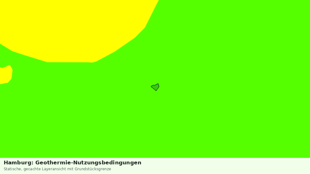 Statische Kartenansicht: Hamburg: Geothermie-Nutzungsbedingungen