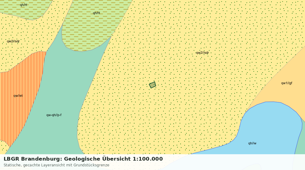 Statische Kartenansicht: LBGR Brandenburg: Geologische Übersicht 1:100.000