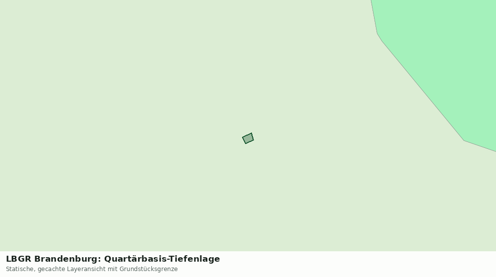 Statische Kartenansicht: LBGR Brandenburg: Quartärbasis-Tiefenlage