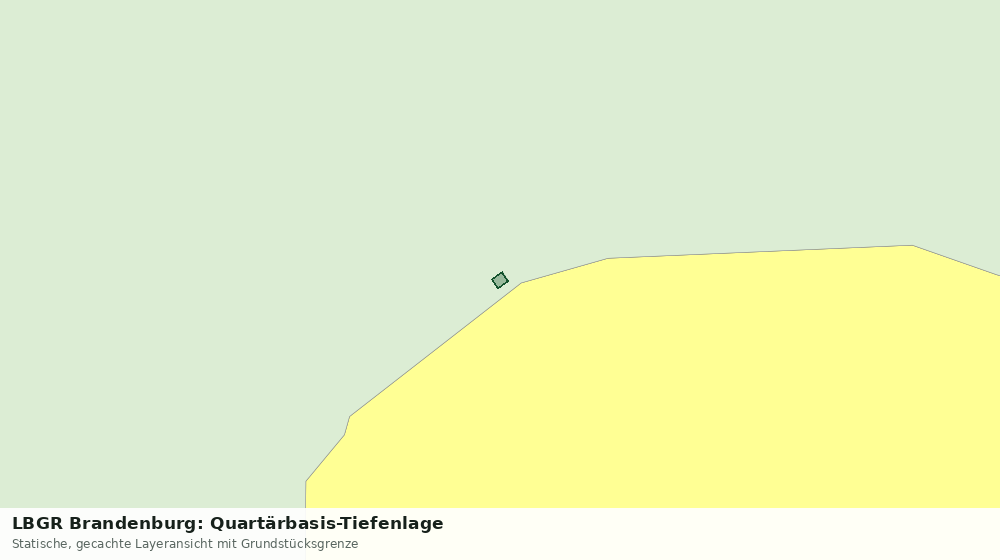 Statische Kartenansicht: LBGR Brandenburg: Quartärbasis-Tiefenlage