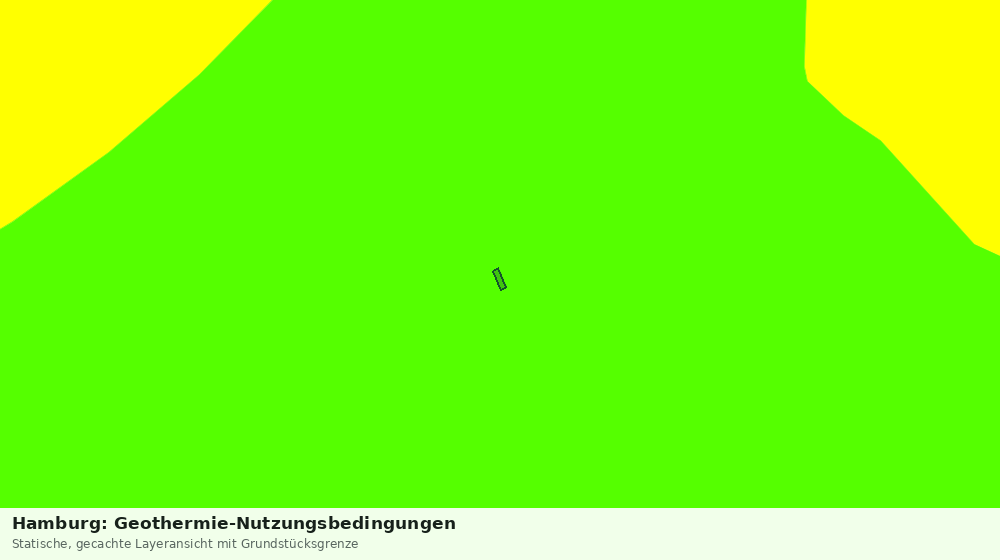 Statische Kartenansicht: Hamburg: Geothermie-Nutzungsbedingungen