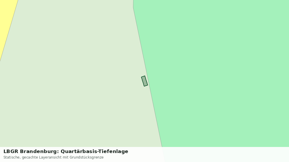 Statische Kartenansicht: LBGR Brandenburg: Quartärbasis-Tiefenlage