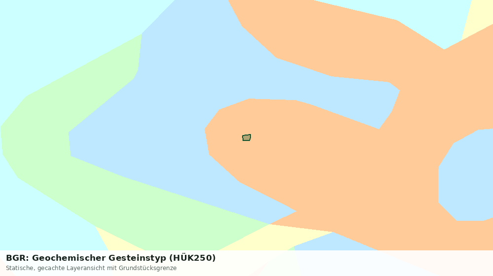 Statische Kartenansicht: BGR: Geochemischer Gesteinstyp (HÜK250)