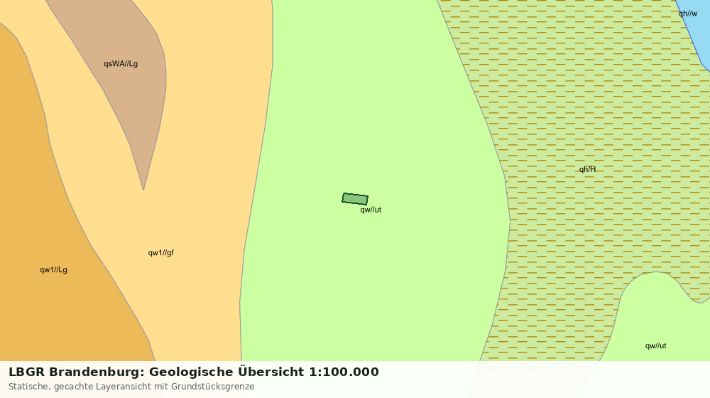 Statische Kartenansicht: LBGR Brandenburg: Geologische Übersicht 1:100.000
