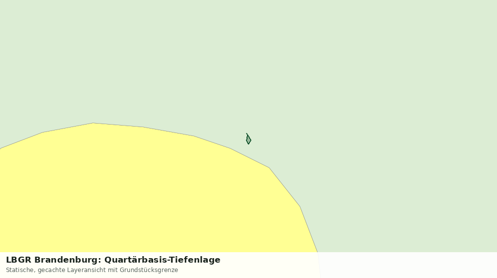 Statische Kartenansicht: LBGR Brandenburg: Quartärbasis-Tiefenlage