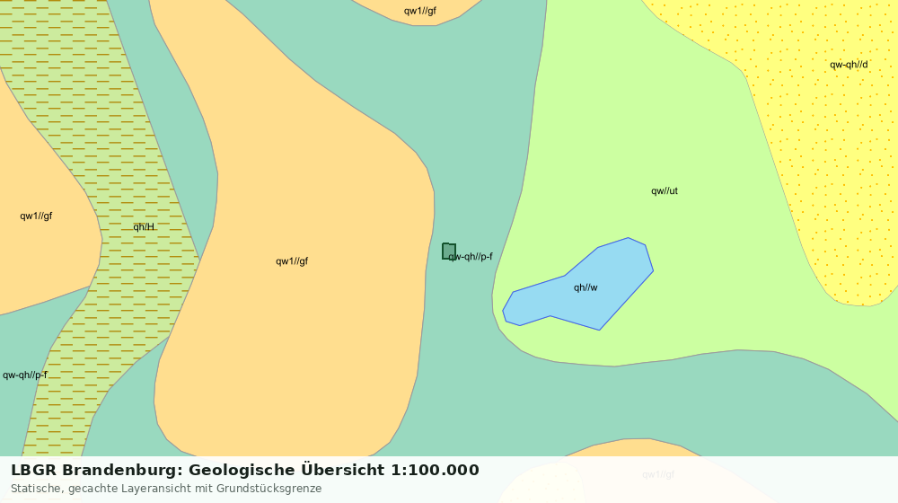 Statische Kartenansicht: LBGR Brandenburg: Geologische Übersicht 1:100.000