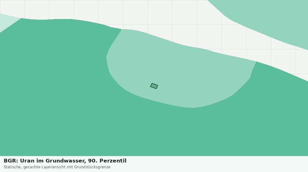 Statische Kartenansicht: BGR: Uran im Grundwasser, 90. Perzentil