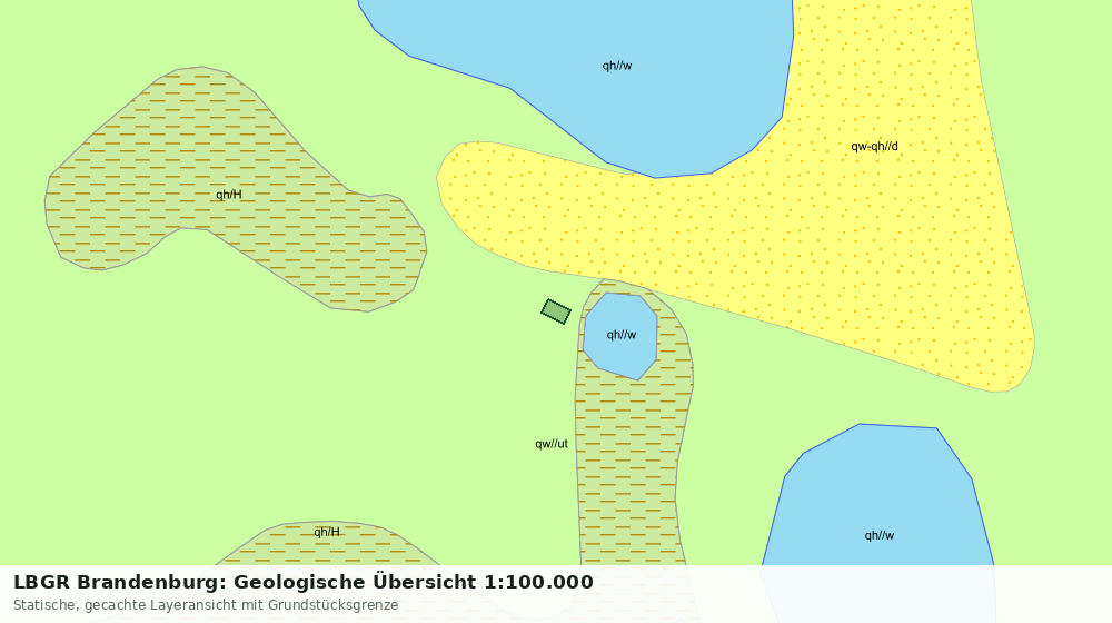 Statische Kartenansicht: LBGR Brandenburg: Geologische Übersicht 1:100.000