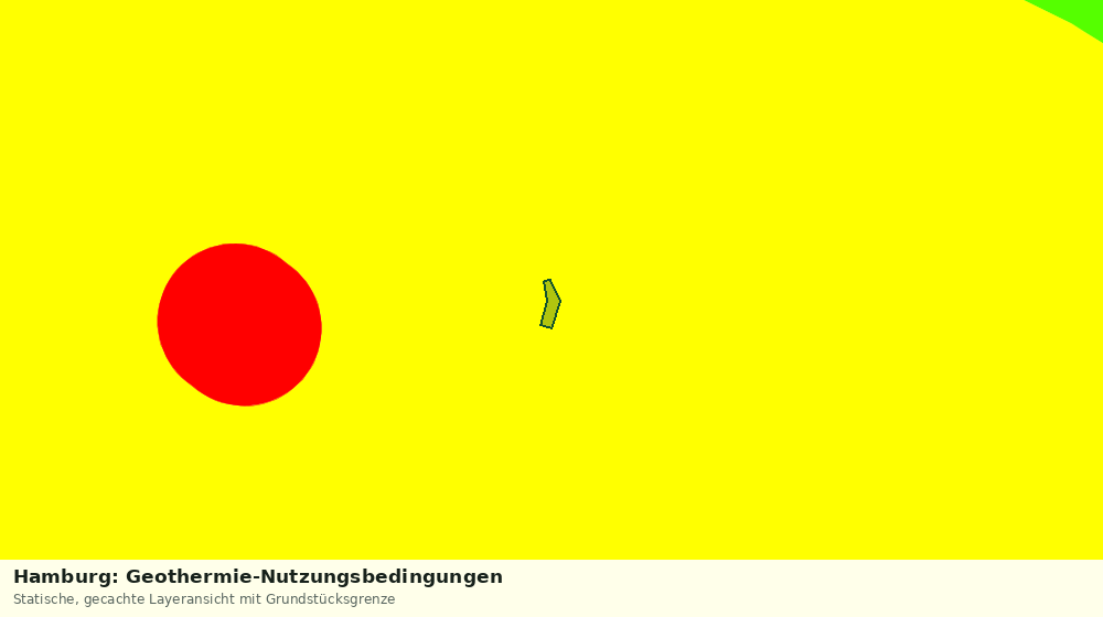 Statische Kartenansicht: Hamburg: Geothermie-Nutzungsbedingungen