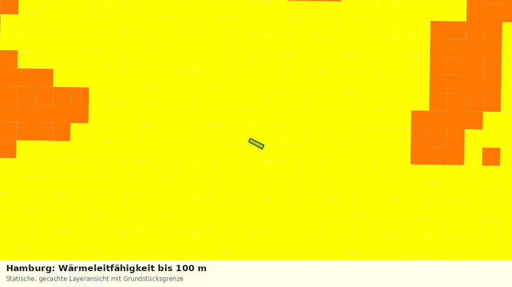 Statische Kartenansicht: Hamburg: Wärmeleitfähigkeit bis 100 m