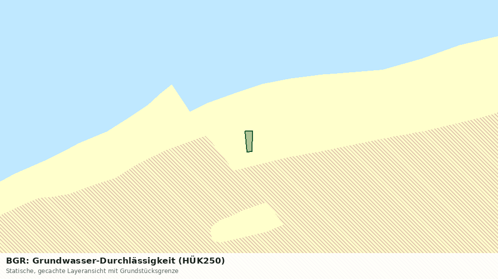 Statische Kartenansicht: BGR: Grundwasser-Durchlässigkeit (HÜK250)