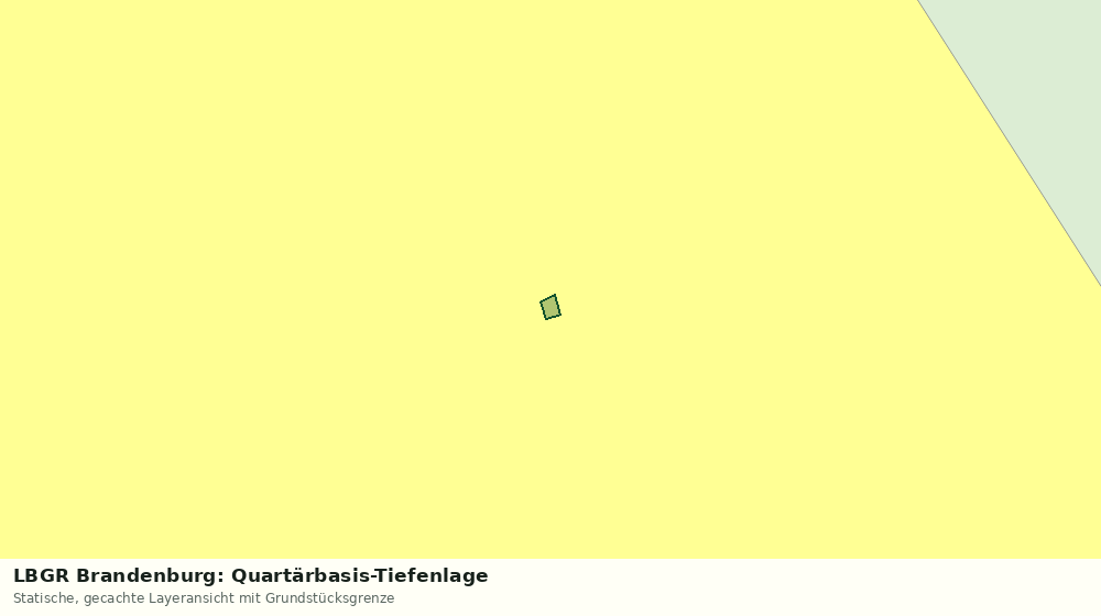 Statische Kartenansicht: LBGR Brandenburg: Quartärbasis-Tiefenlage