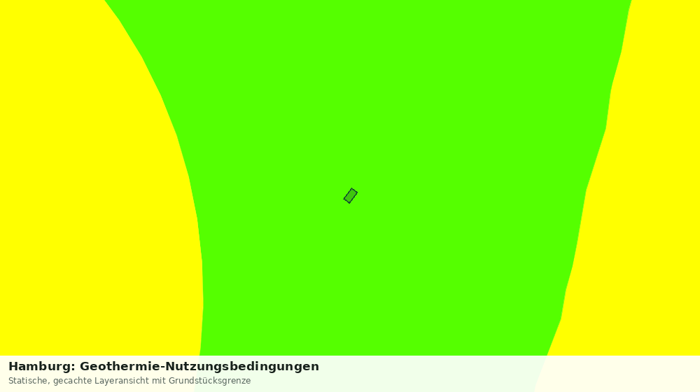 Statische Kartenansicht: Hamburg: Geothermie-Nutzungsbedingungen
