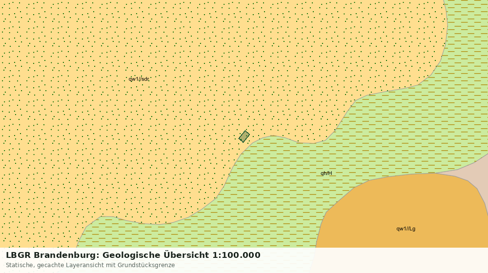 Statische Kartenansicht: LBGR Brandenburg: Geologische Übersicht 1:100.000