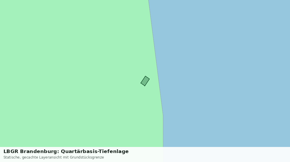 Statische Kartenansicht: LBGR Brandenburg: Quartärbasis-Tiefenlage