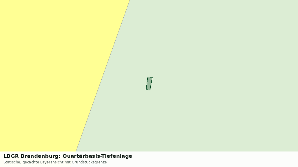 Statische Kartenansicht: LBGR Brandenburg: Quartärbasis-Tiefenlage