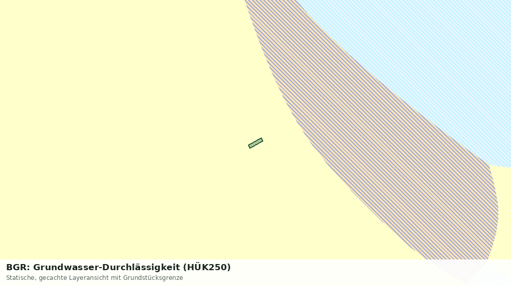 Statische Kartenansicht: BGR: Grundwasser-Durchlässigkeit (HÜK250)