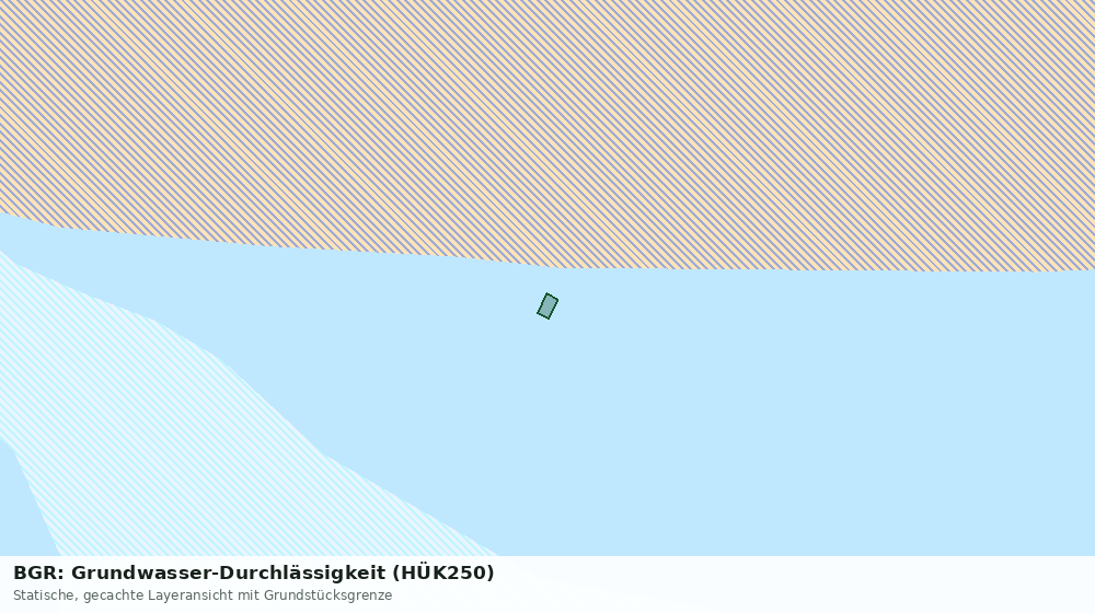 Statische Kartenansicht: BGR: Grundwasser-Durchlässigkeit (HÜK250)