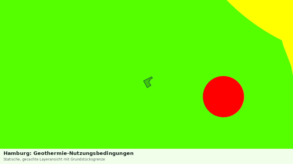 Statische Kartenansicht: Hamburg: Geothermie-Nutzungsbedingungen