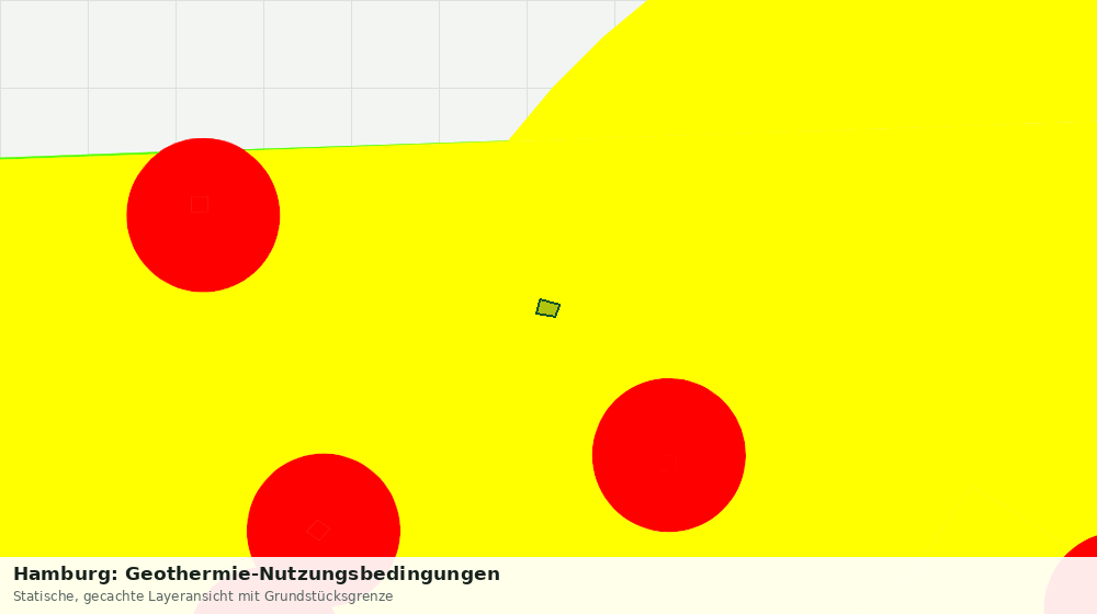Statische Kartenansicht: Hamburg: Geothermie-Nutzungsbedingungen
