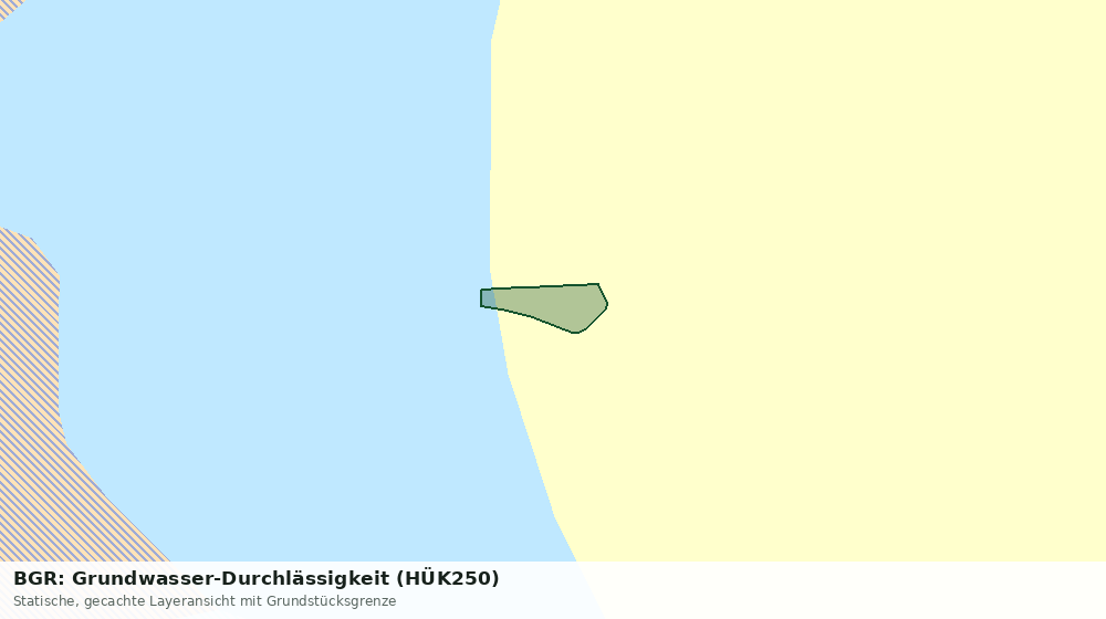 Statische Kartenansicht: BGR: Grundwasser-Durchlässigkeit (HÜK250)