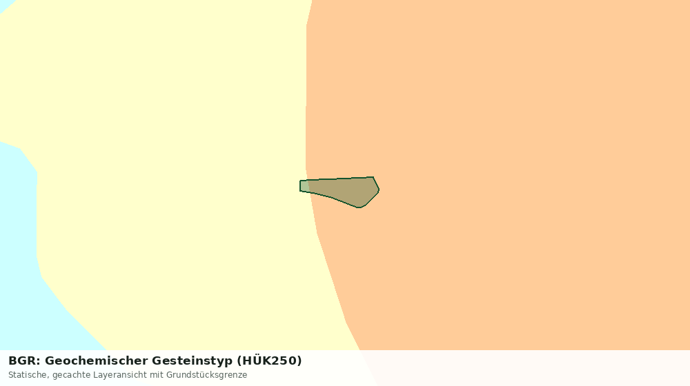 Statische Kartenansicht: BGR: Geochemischer Gesteinstyp (HÜK250)