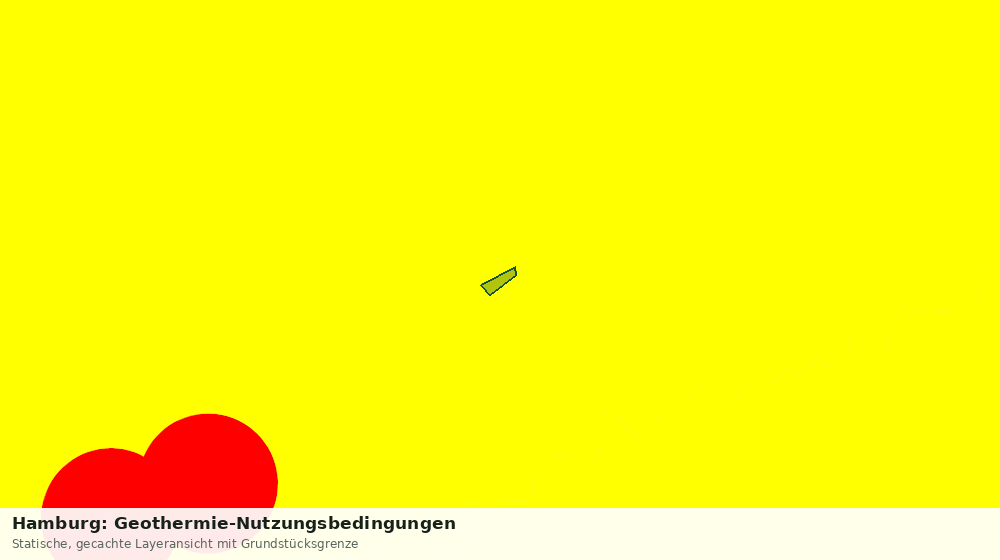 Statische Kartenansicht: Hamburg: Geothermie-Nutzungsbedingungen