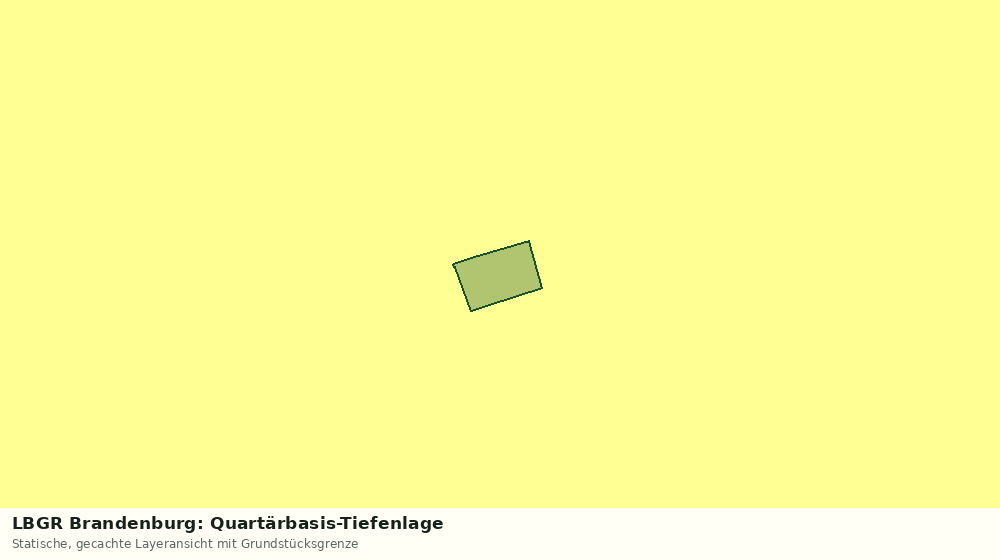 Statische Kartenansicht: LBGR Brandenburg: Quartärbasis-Tiefenlage