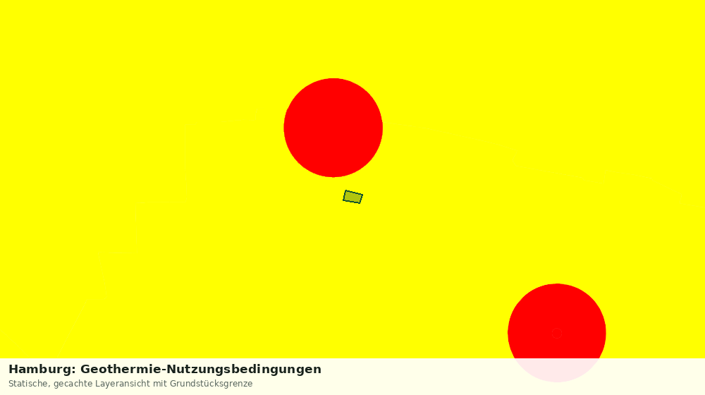 Statische Kartenansicht: Hamburg: Geothermie-Nutzungsbedingungen