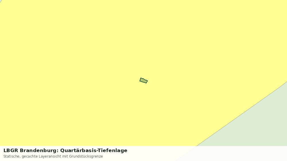 Statische Kartenansicht: LBGR Brandenburg: Quartärbasis-Tiefenlage