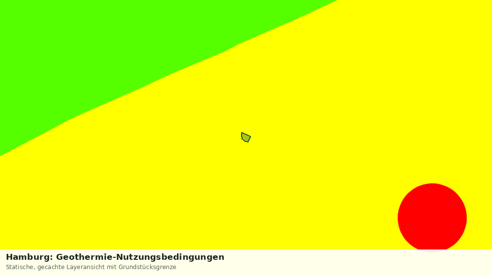 Statische Kartenansicht: Hamburg: Geothermie-Nutzungsbedingungen