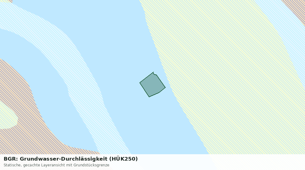 Statische Kartenansicht: BGR: Grundwasser-Durchlässigkeit (HÜK250)