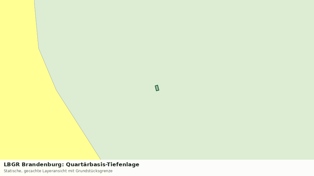 Statische Kartenansicht: LBGR Brandenburg: Quartärbasis-Tiefenlage