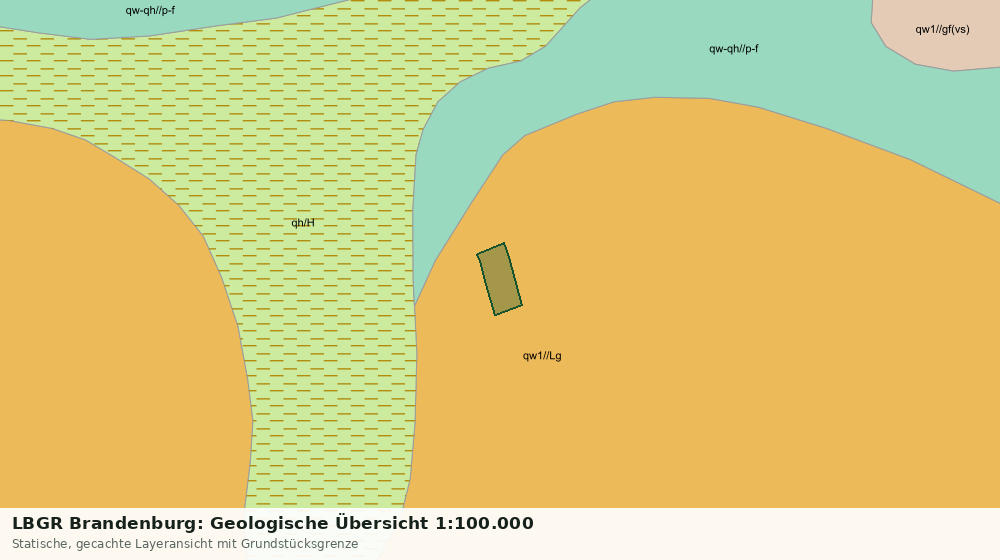 Statische Kartenansicht: LBGR Brandenburg: Geologische Übersicht 1:100.000