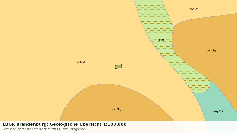 Statische Kartenansicht: LBGR Brandenburg: Geologische Übersicht 1:100.000