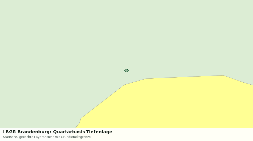Statische Kartenansicht: LBGR Brandenburg: Quartärbasis-Tiefenlage