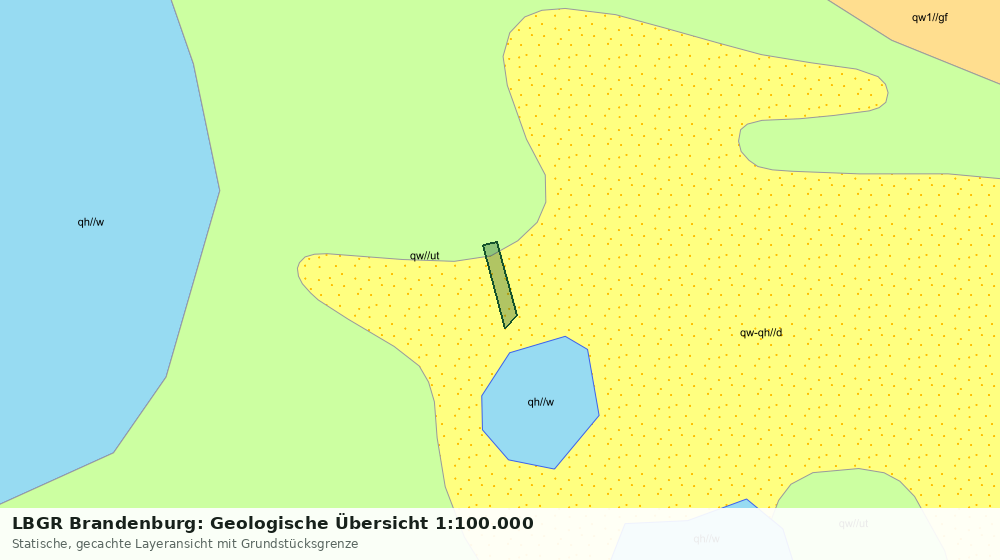 Statische Kartenansicht: LBGR Brandenburg: Geologische Übersicht 1:100.000