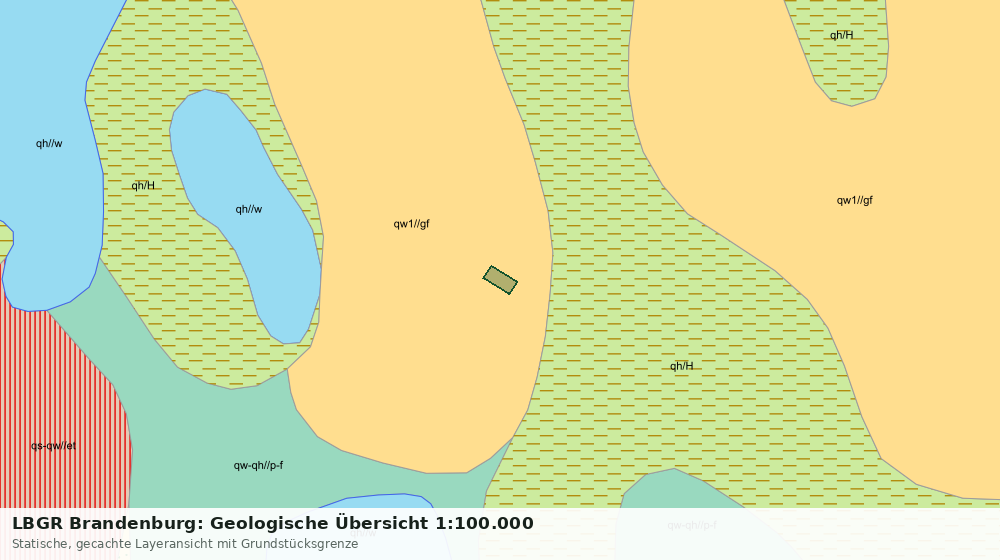 Statische Kartenansicht: LBGR Brandenburg: Geologische Übersicht 1:100.000