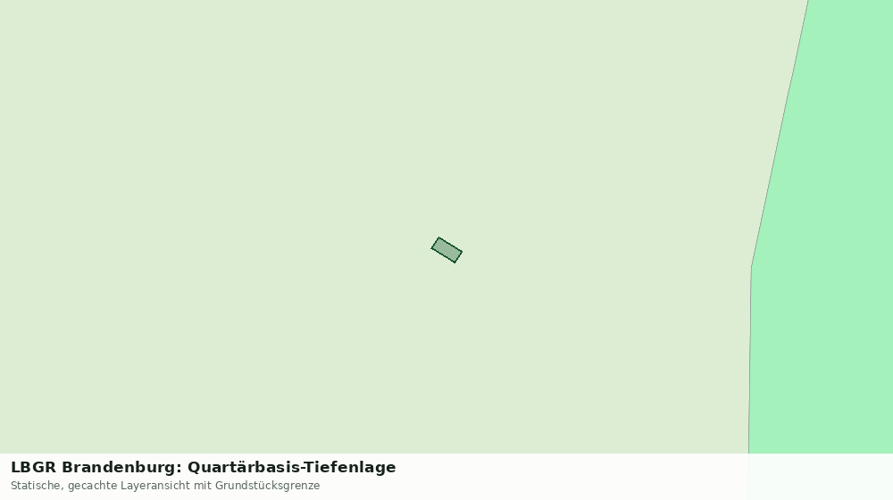 Statische Kartenansicht: LBGR Brandenburg: Quartärbasis-Tiefenlage
