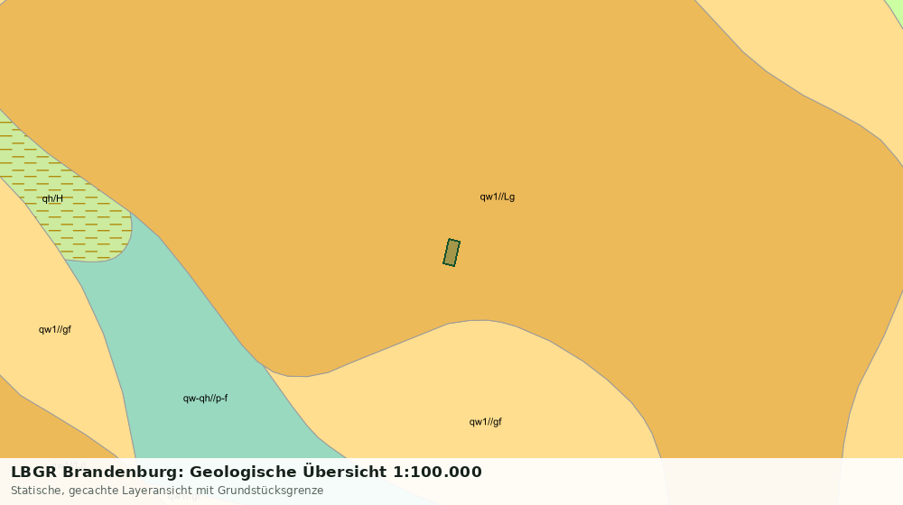 Statische Kartenansicht: LBGR Brandenburg: Geologische Übersicht 1:100.000