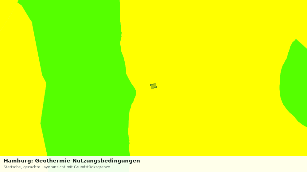 Statische Kartenansicht: Hamburg: Geothermie-Nutzungsbedingungen