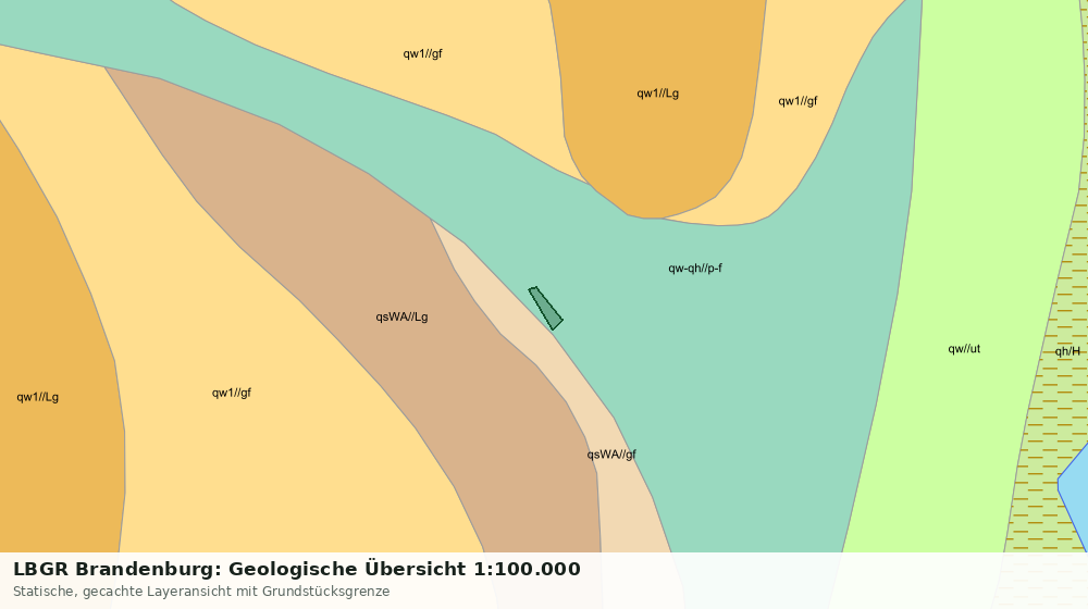 Statische Kartenansicht: LBGR Brandenburg: Geologische Übersicht 1:100.000