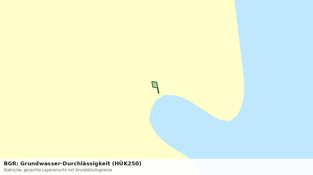 Statische Kartenansicht: BGR: Grundwasser-Durchlässigkeit (HÜK250)