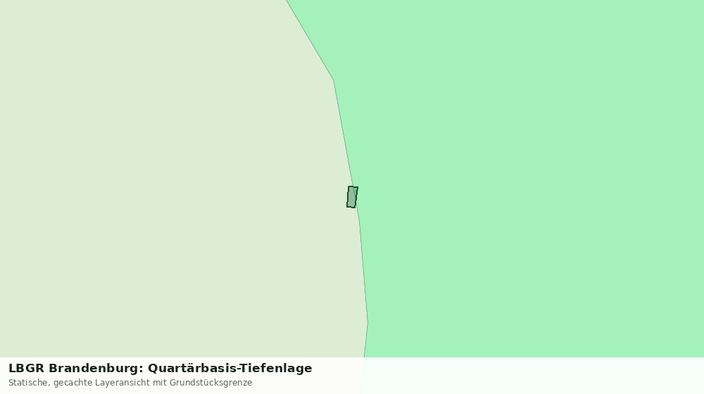 Statische Kartenansicht: LBGR Brandenburg: Quartärbasis-Tiefenlage