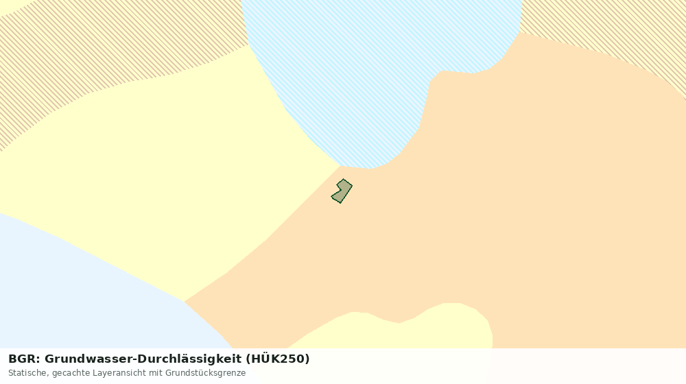 Statische Kartenansicht: BGR: Grundwasser-Durchlässigkeit (HÜK250)
