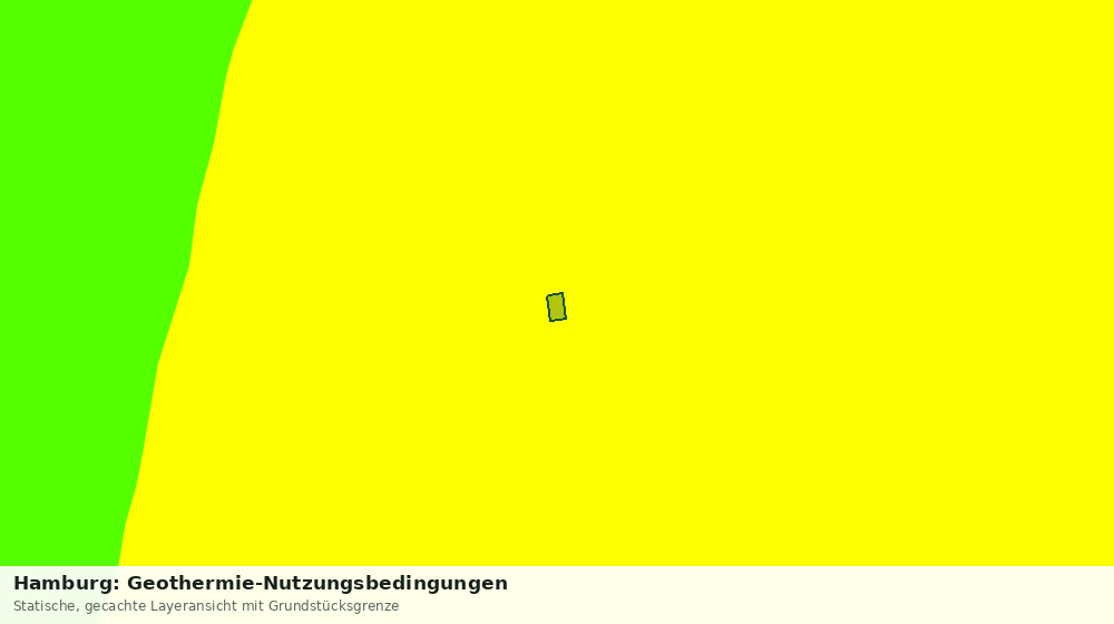 Statische Kartenansicht: Hamburg: Geothermie-Nutzungsbedingungen