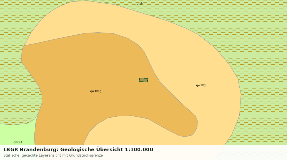 Statische Kartenansicht: LBGR Brandenburg: Geologische Übersicht 1:100.000