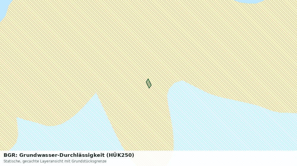 Statische Kartenansicht: BGR: Grundwasser-Durchlässigkeit (HÜK250)